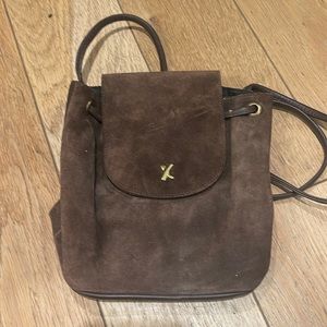 Palsha Piccaso brown suede vintage purse